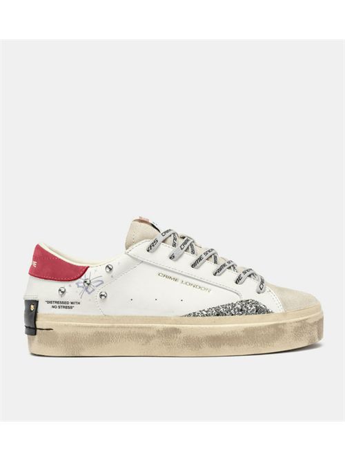 DISTRESSED PLATFFORM OH GIRL CRIME LONDON | 25073AA8WHITE